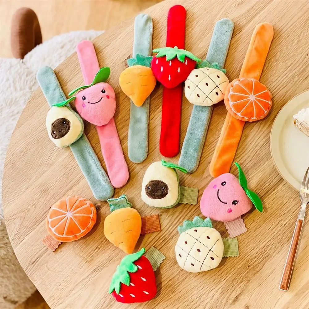 

Фрукты, плюшевые хлопчатобумажные круглые игрушки, ананас, клубника, плюшевый браслет, оранжевое украшение на запястье, кольцо в хлопок для рук, товары для вечеринок