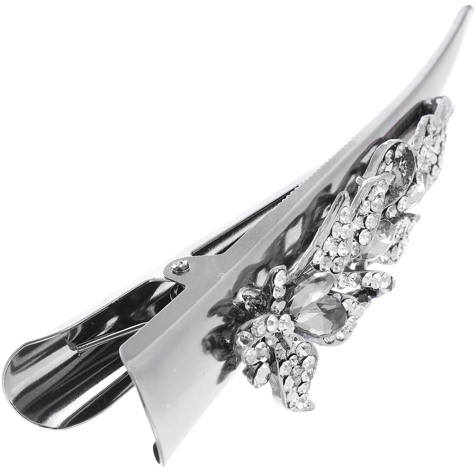 

Шпилька со стразами, винтажные большие металлические заколки для волос для женщин, аксессуары для вечеринок, заколки для волос с кристаллами в виде утконоса, стиль для взрослых