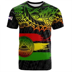 Fashion Harajuku 3D Samoa Happy IndependenceDay Printing T Shirt For Men Samoa Flag Emblem Graphic T-shirts Cool Tops Tee Shirts