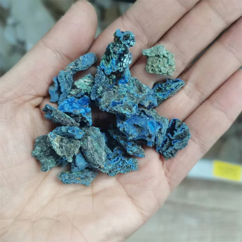 

200g Natural Azurite Malachite Geode Reiki Crystal Stone Mineral Specimen Collection Healing Stones For Home Garden Decor