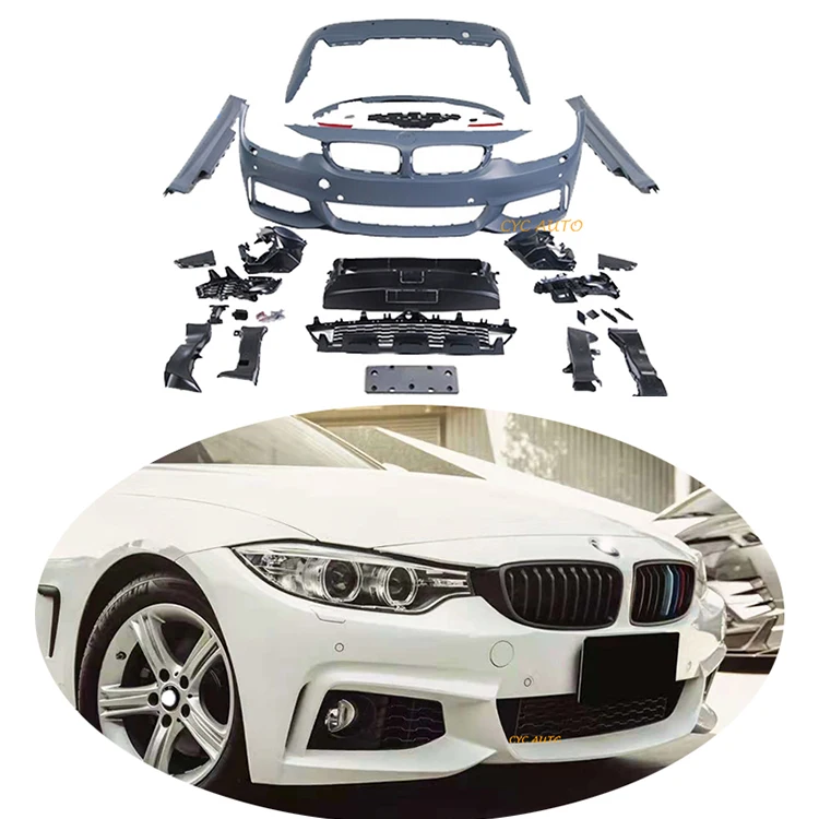 Auto body M TECH M sport style bodykit car bumper for BMW 4Series Coupe F32 2door