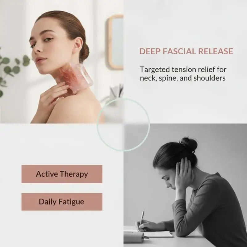 Resin Double Push Massage Comb 1PCS Professional Gua Sha Device for Physical Therapy Shoulder Neck Back