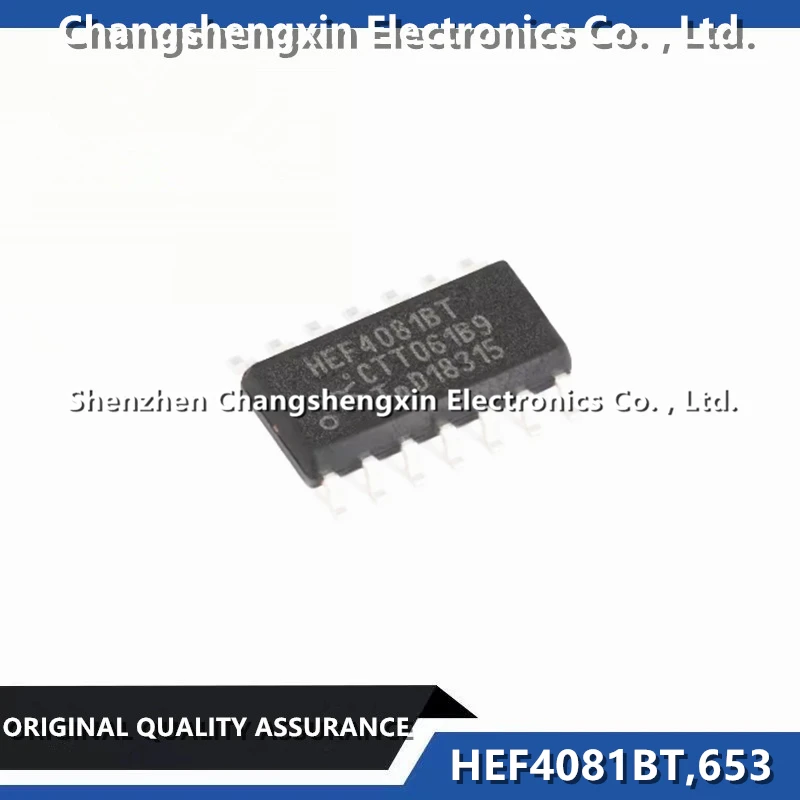 

10 Pieces New Original HEF4081BT HEF4081BT,653 Package SOIC14 Four Channel 2-Input AND Gate Logic Gate And Inverter