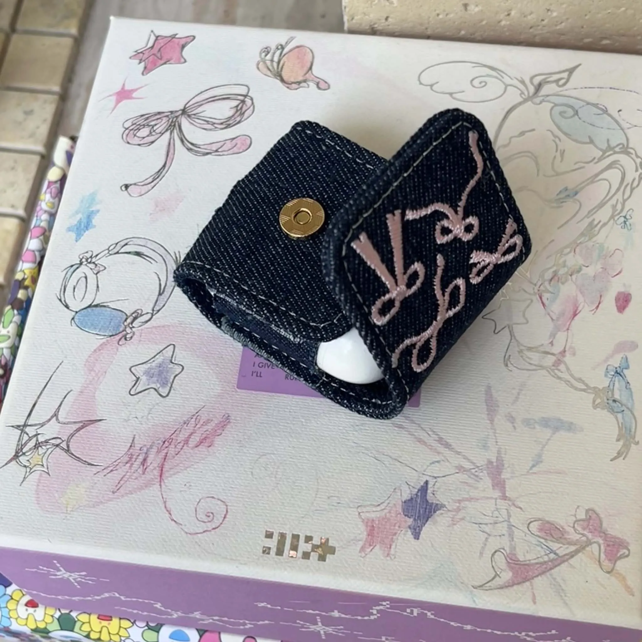Leather 3D bow pink earphone case shockproof shell for apple airpods 4 pro 2nd 3 2 1 wireless bluetooth charging box