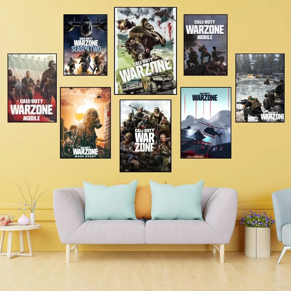 C-Call Of D-Duty Warzone Game Poster Prints Wall Painting Bedroom Living Room Decoration Office Small