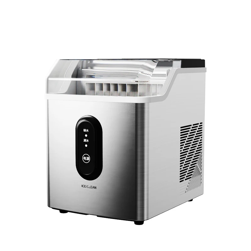 Electric Household Portable Ice Maker 1.5L Water Tank Stainless Steel Touchpad Operation 15kg Daily Output Bullet Ice