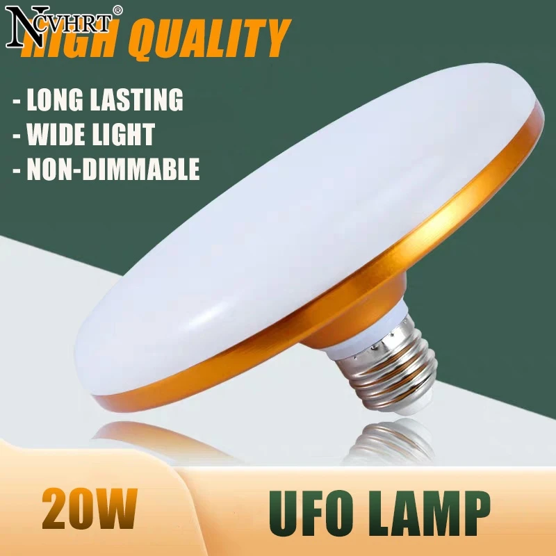 LED Bulb E27 Led Lamp Super Bright 20W 220V UFO Leds Lights Indoor White Lighting Table Lamps Garage Light