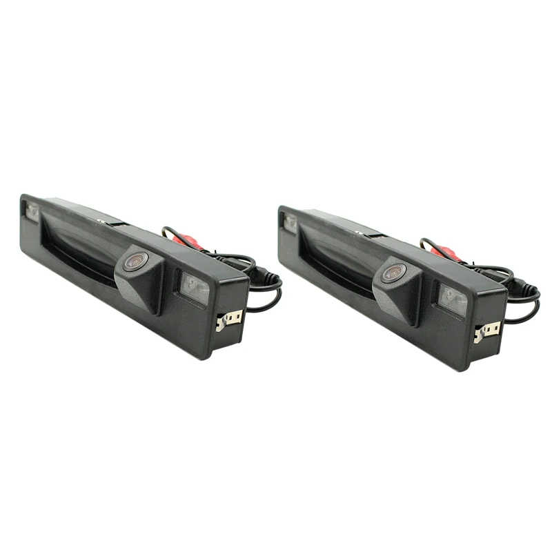 2X For Ford Focus 2015-2017 Rear View Camera For Car Parking With Handle For Car Trunk HD CCD