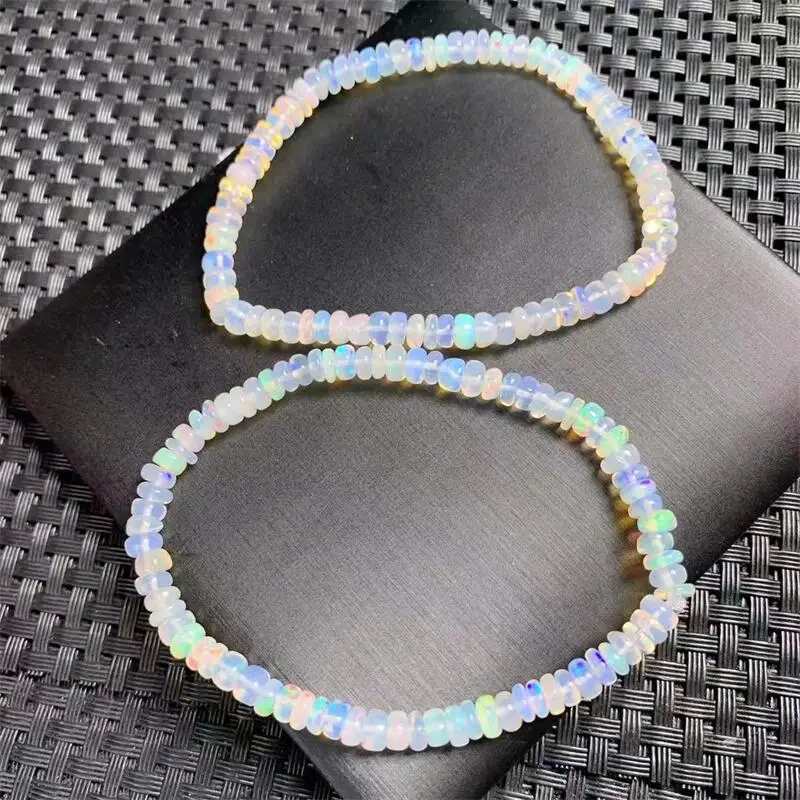 4.8MM Natural Colored Opal Bracelet Crystal Reiki Healing Stone Fashion Jewelry Gifting Gift For Women 1PCS