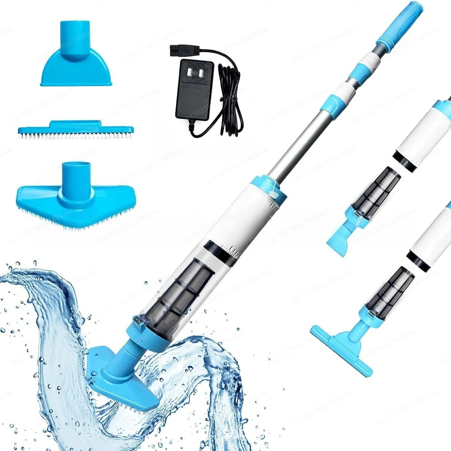 3 in 1 Cordless Rechargeable Pool Vacuum Cleaner Handheld Pool Cleaner Suitable For Spa Center Bathtub Sand Debris