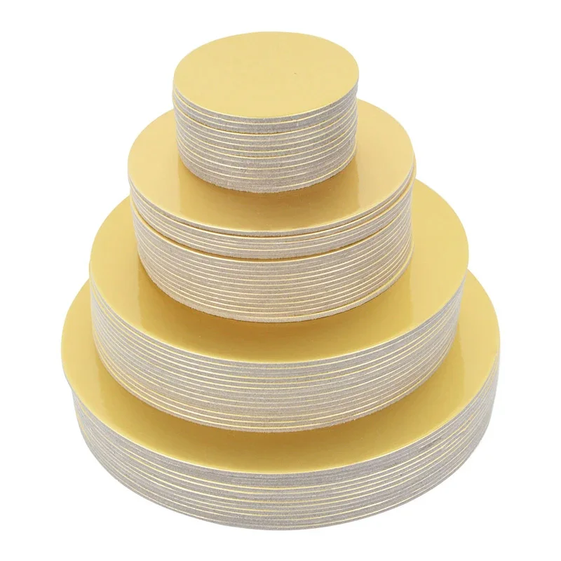 Golden Coated Round Cake Board Diameter 10-33CM Available Circle Cardboard Base Cake Decorating Supplies Mousse Dessert Tray