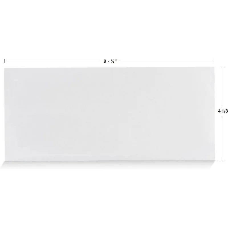 #10 Security Tinted Self-Seal Envelopes  No Window  EnveGuard, Size 4-1/8 X 9-1/2 Inches White - 100 Count (34100)