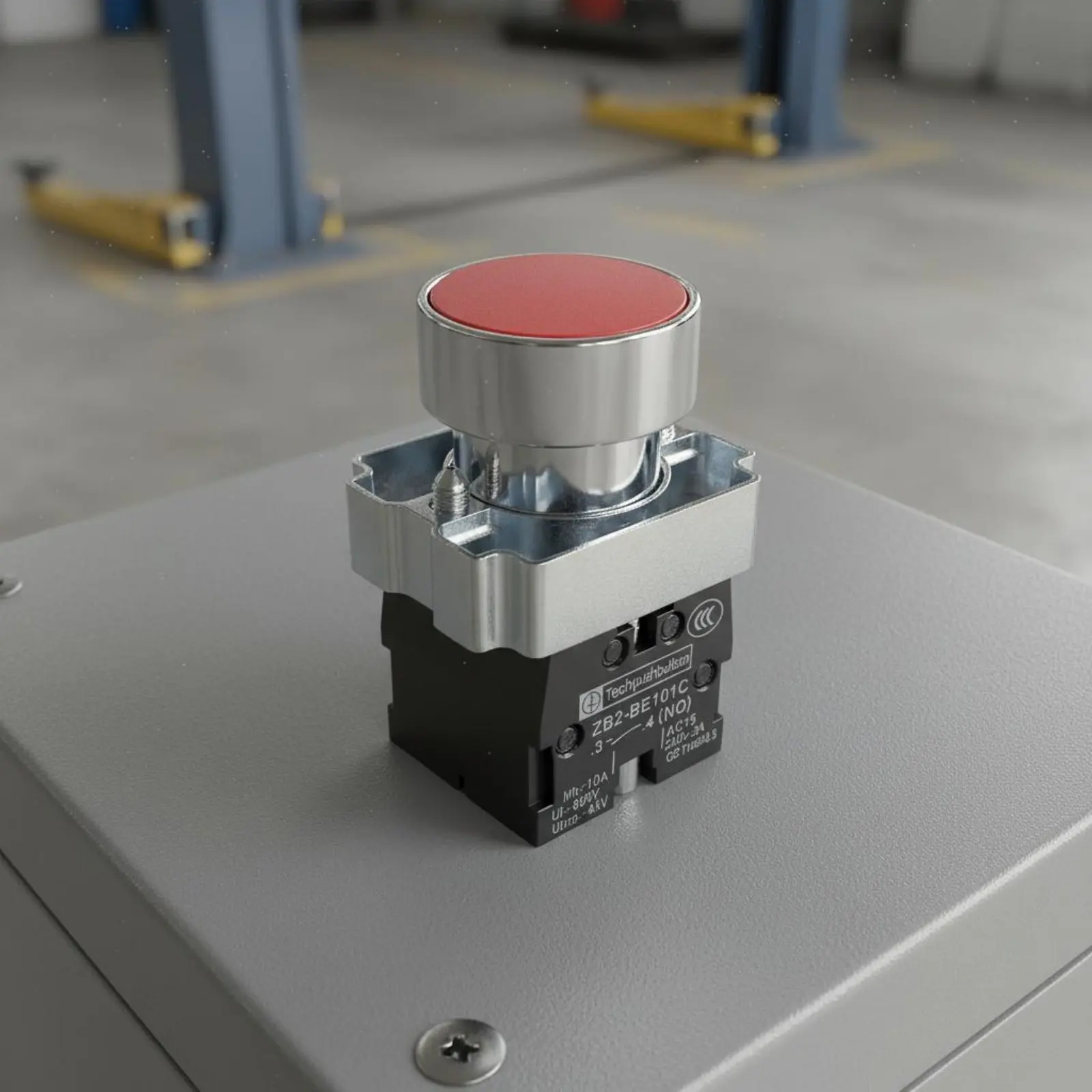 Car Lift Button Switch Sturdy Metal Body Lift Raise & Lower Button Raise & Lower Switch Box Easy to Press Industrial Control