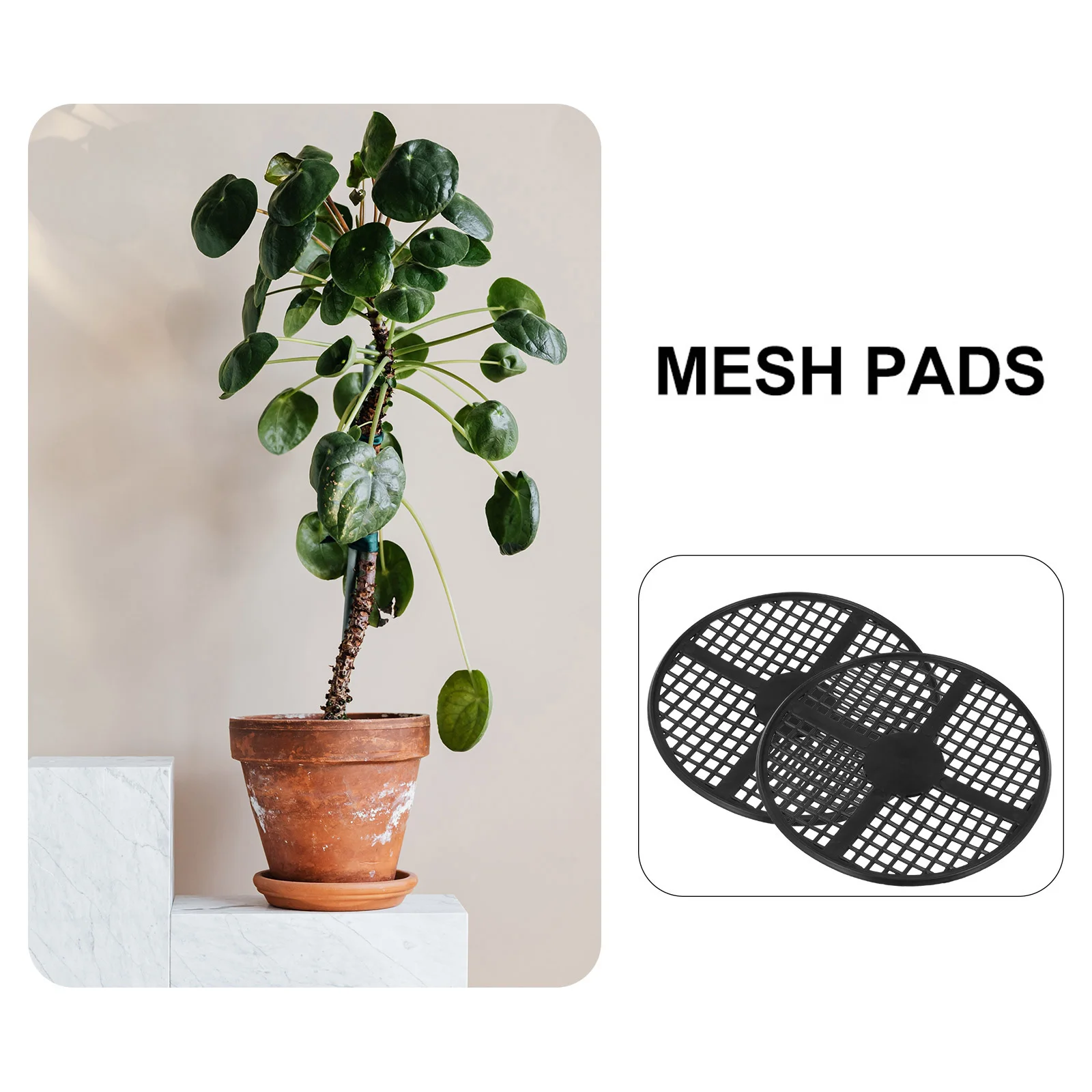 

20 Pcs Plastic Flower Pot Gasket Drainage for Plant Pots Pad Bonsai Mesh Covers Container