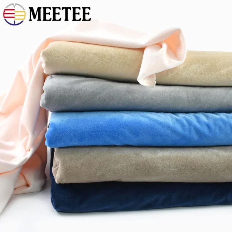 

45/90/135/180x165cm 0.7mm Thick Short Plush Velvet Fabric for Autumn Winter Clothing Sofa Cushion Lining Fabrics Sewing Material