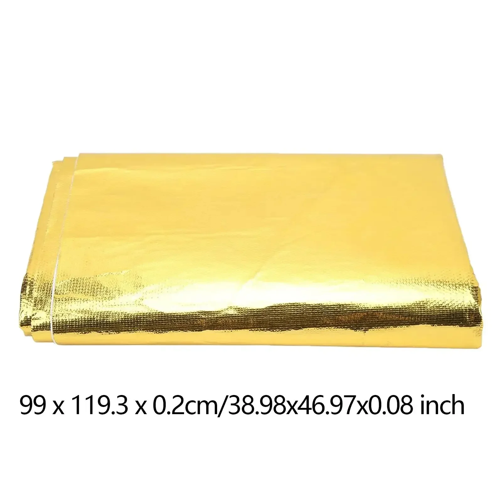 39x47in Self Adhesive Reflective Gold High Temperature Heat Shield Wrap Tape Thermal Insulation forWrapping Wires Fuel LinesGold