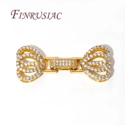 18K Real Gold Plated Brass Connectors Clasps For Jewelry Making DIY Fasteners For Bracelets Accessories,Locks For Jewelry
