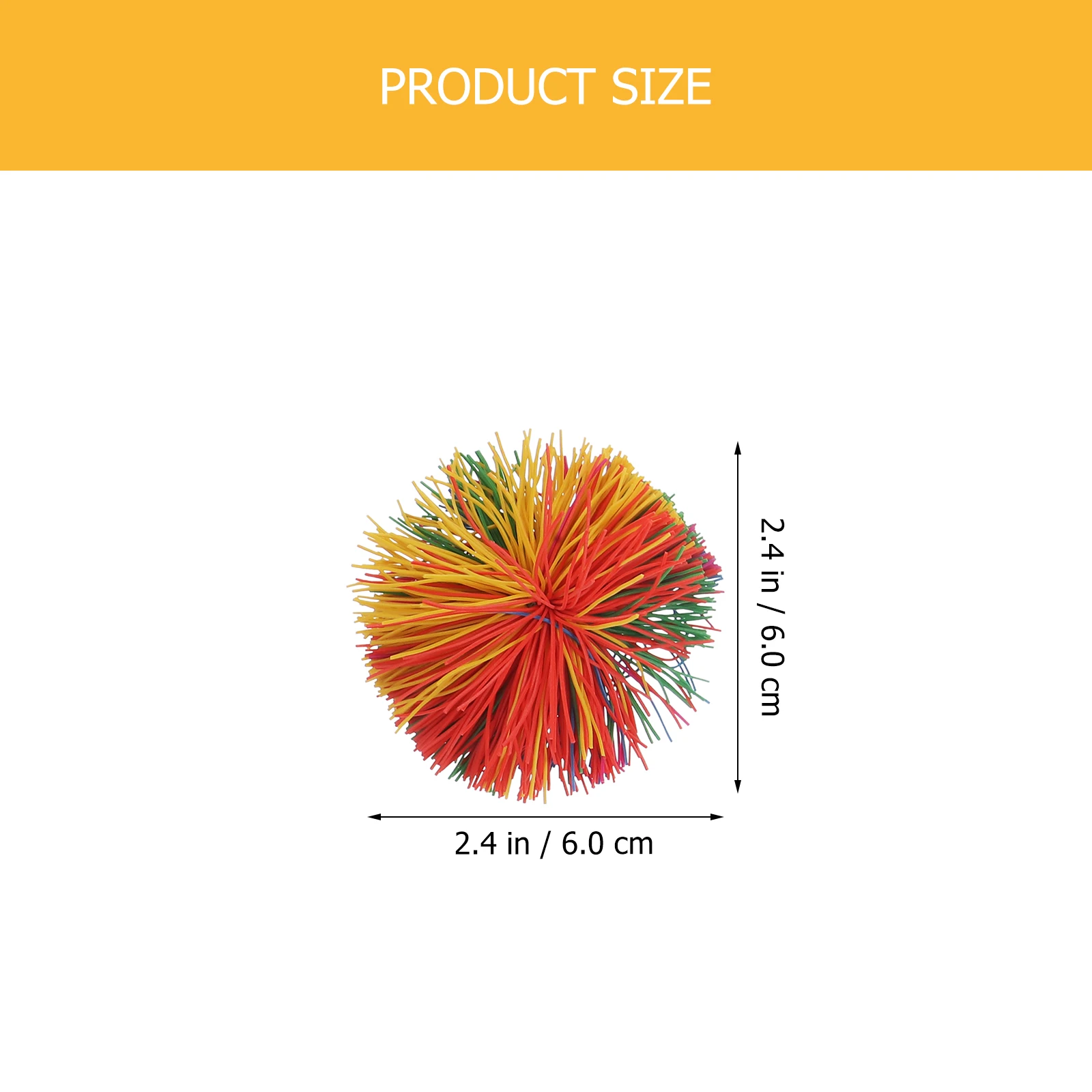 ลูกบอลซิลิโคนสีสันสดใส น้ำหนักเบา สัมผัสนุ่ม ขนาด 6 ซม. 6 ลูก สำหรับเด็ก เล่นเสริมพัฒนาการ คลายเครียด ฝึกการเล่นลูกบอล