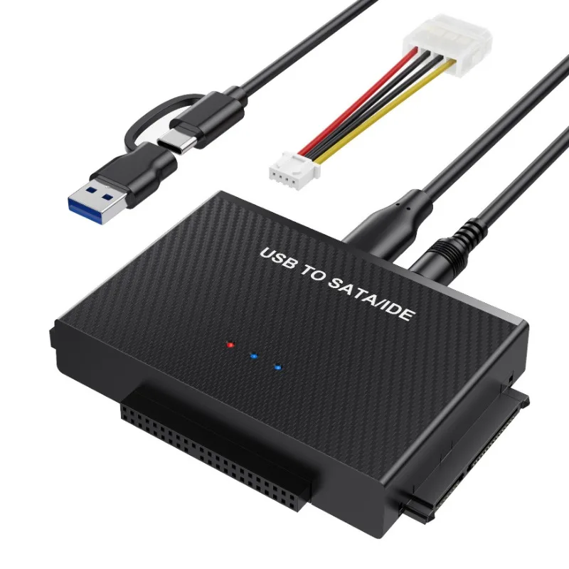 USB 3.1 To SATA IDE Type-C Hard Disk Adapter Converter Cable for 3.5 2.5 Inch HDD/SSD CD DVD ROM CD-RW 3 in 1 IDE SATA Adapter