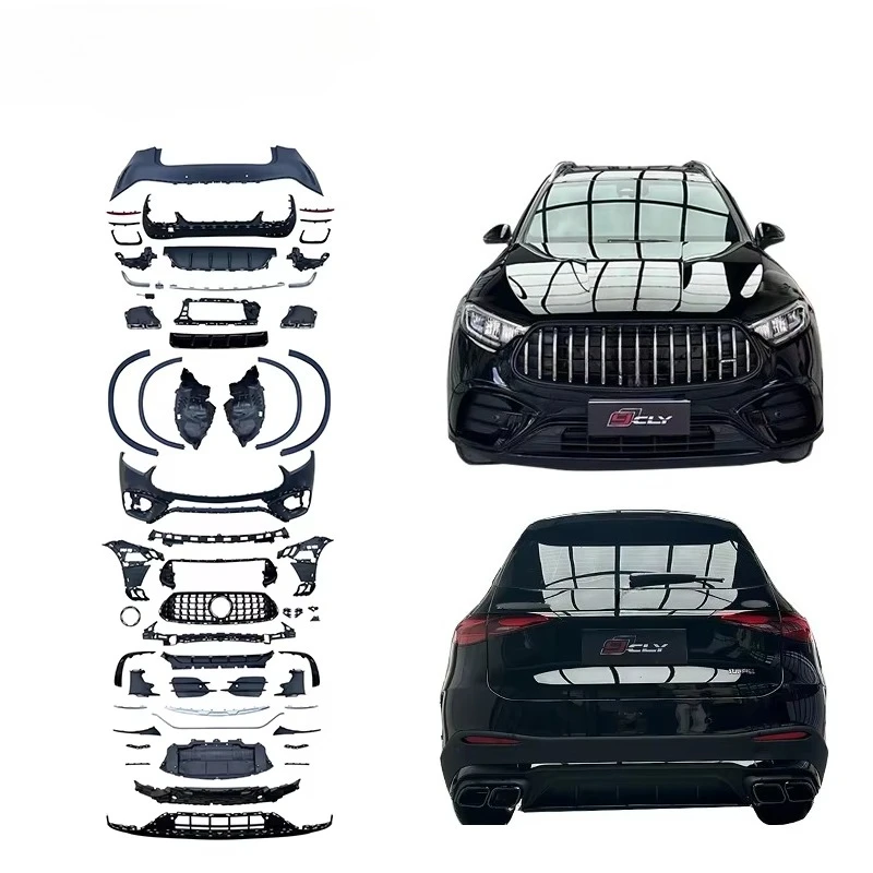 

Upgrade to GLC63 Style Body Kit for 2024 GLC X254 Modified GLC63 Grille Front Bumper Diffuser