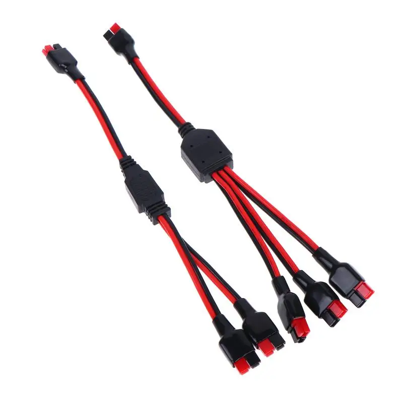 45A 1 To 2 Connector 14AWG Solar Panel Outdoor Power Battery Plug Line For Portable RV Electric Vehicles 1 To 3 Power Cable