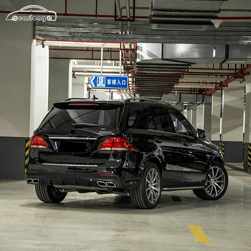 طقم هيكل السيارة AMG نمط المصد الأمامي المصد الخلفي عجلة الكسوة لمرسيدس بنز GLE 63 2015-2019