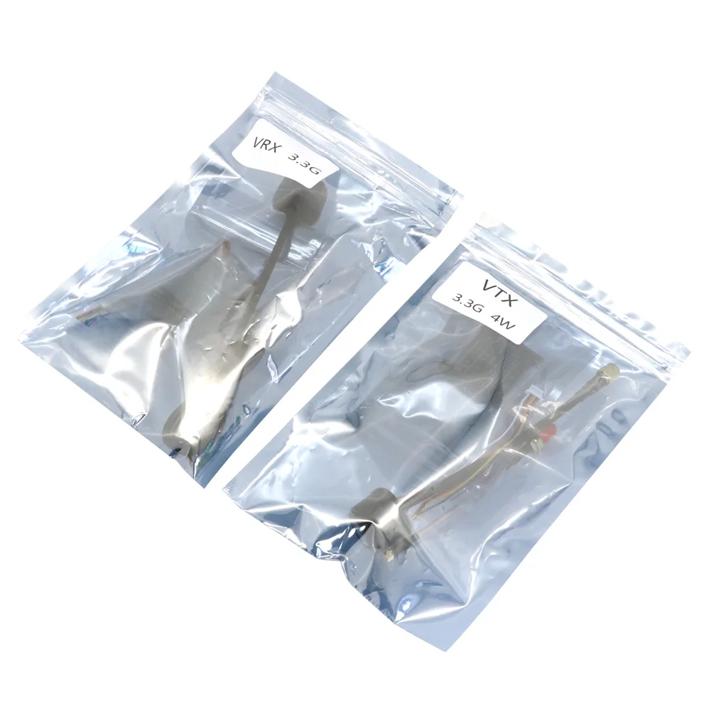 3.3G 4W FPV VTX Analog Video Transmitter Kit 3.3G VRX with RHCP Antenna For Skyzone/fatshark FPV Glasses