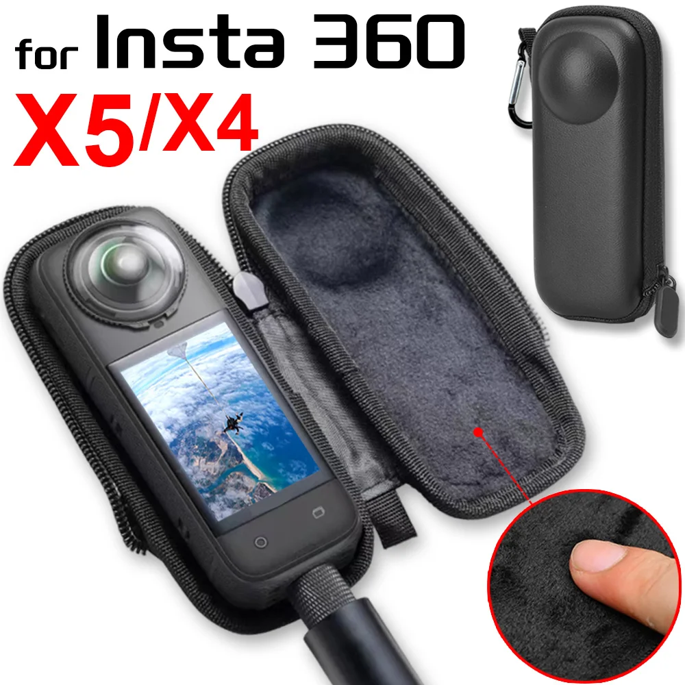Per Insta 360 X5 X4 Custodia da trasporto Custodia da viaggio portatile antigraffio Mini borse per fotocamera Cover Shell per accessori Insta360 X5