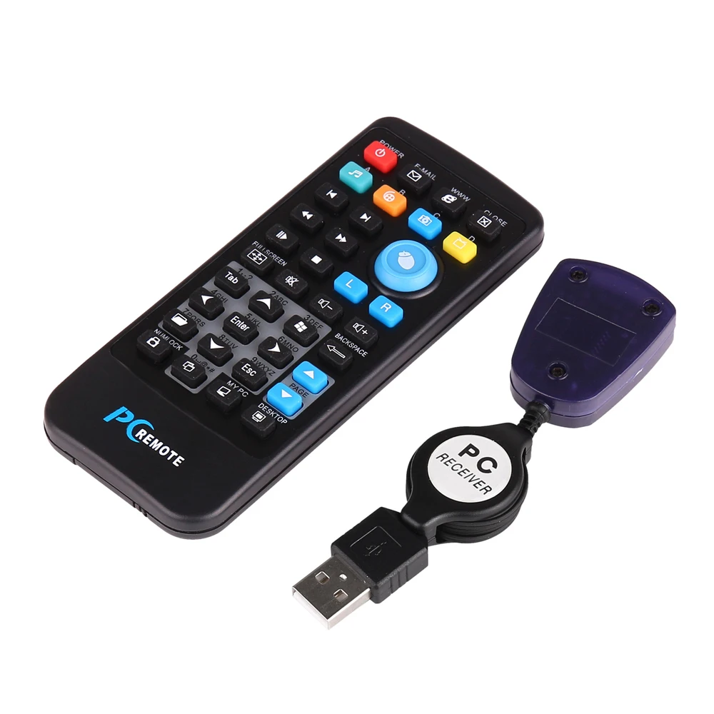 Wireless Mouse Remote Control Controller USB Receiver IR Remote Control for Laptop Computer Mouse Keyboard Central Controller