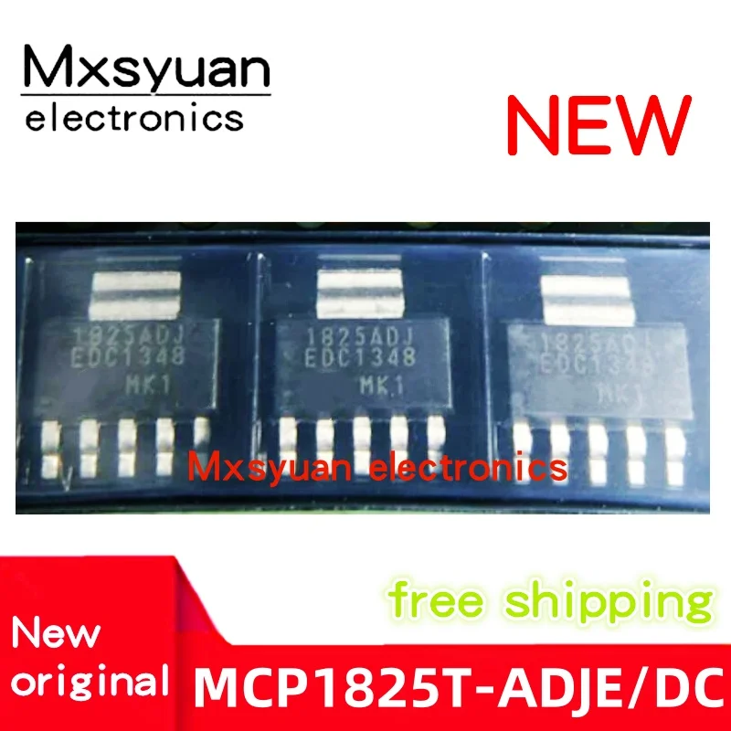 10pcs~50pcs/LOT MCP1825T-ADJE/DC MCP1825T-ADJE 1825ADJ SOT223-5 New Original