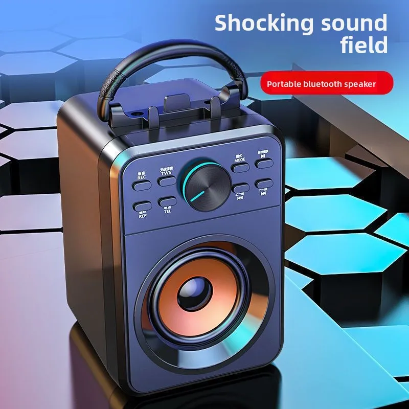 Bluetooth Speaker Outdoor Subwoofer K Song Square Dance Big Stereo Car Portable Player Wiring