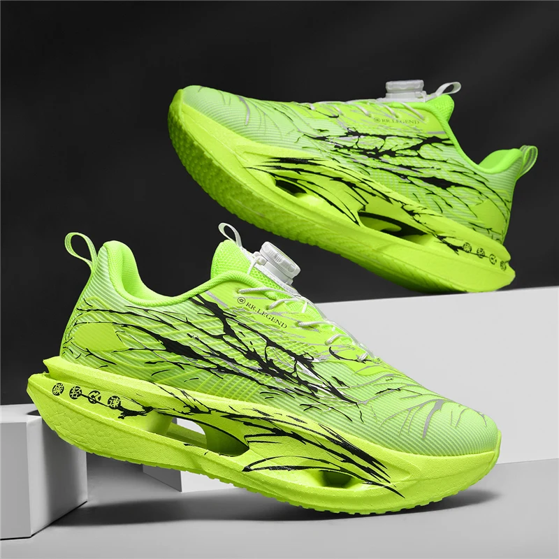 Men's Running Shoes Jogging Breathable Mesh Cushioning Outdoor Couple Non-Slip Trainer Race Sneakers Luxury shoes Off-road Shoes