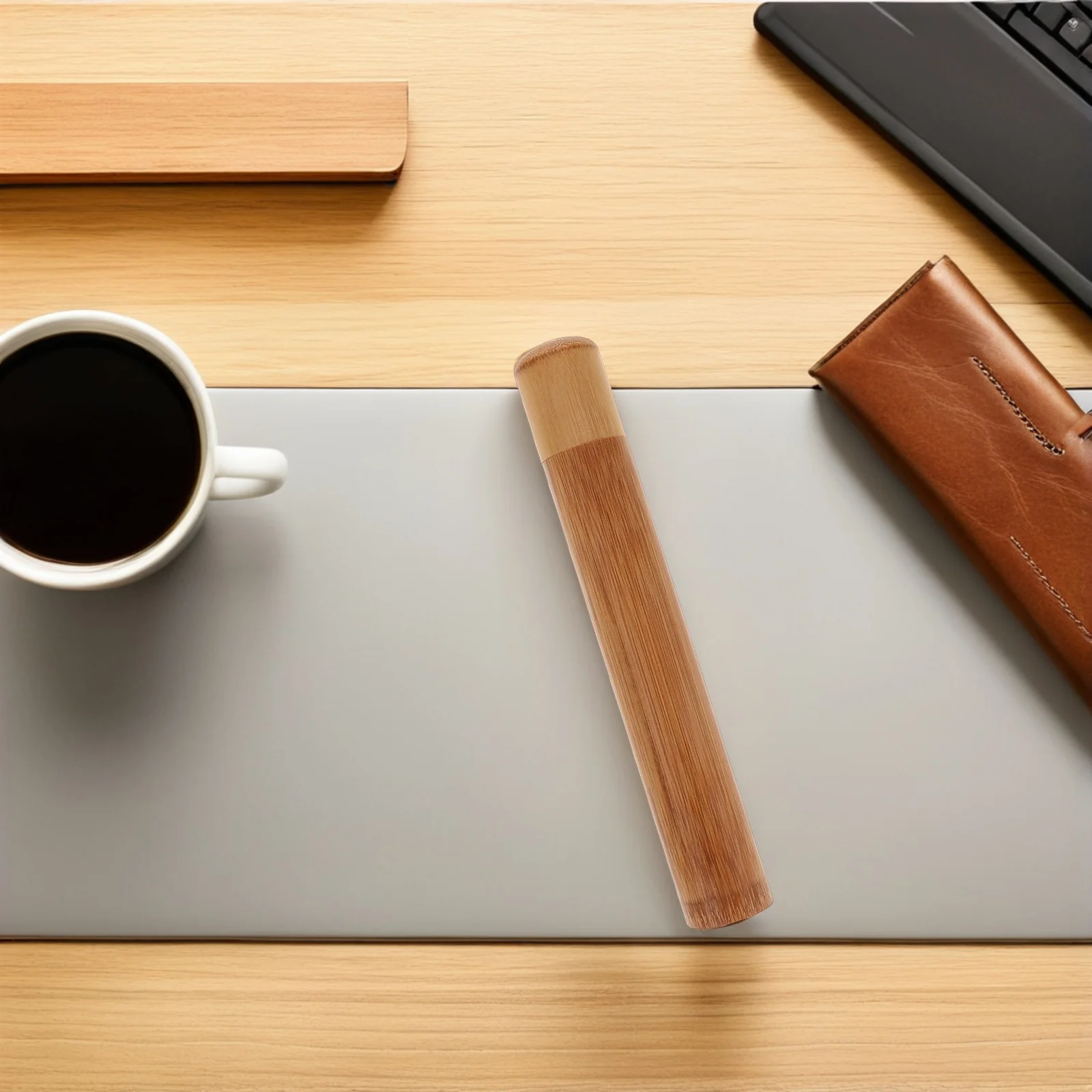 

2 Pcs Bamboo Cigar Carrying Tubes Carrier Storage Holders Airtight Humidor Travel Cases