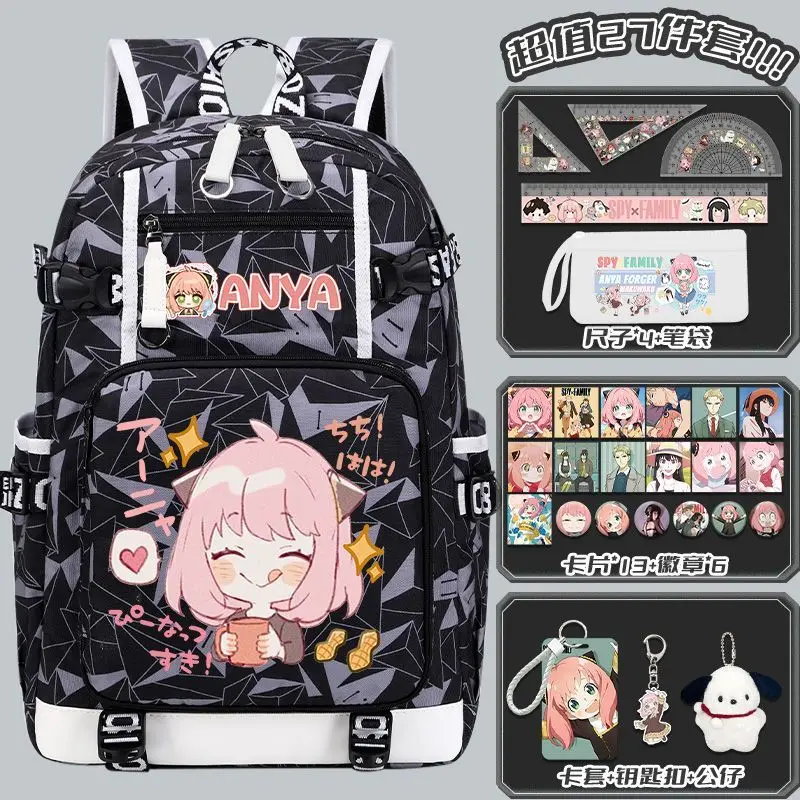 

SPY FAMILY Anya Forger anime cartoon cute itabag 2D Japanese anime school bag unisex computer storage travel backpack gift