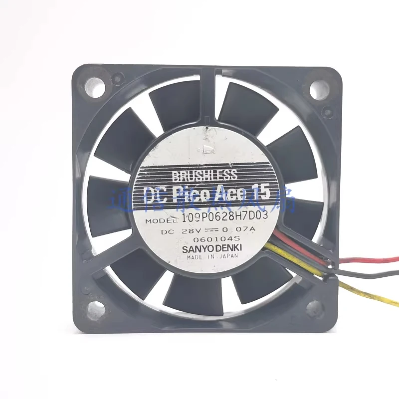 

HTS For SANYO 109P0628H7D03 DC28V 0.07A 3-wire cooling fan 6015 6cm 1PCS