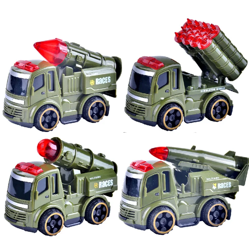 Jouet de dessin animé pour bébé, voiture Mini Press Go, véhicules à inertie, voitures à tirer, Montessori, jouets rampants précoces pour les tout-petits