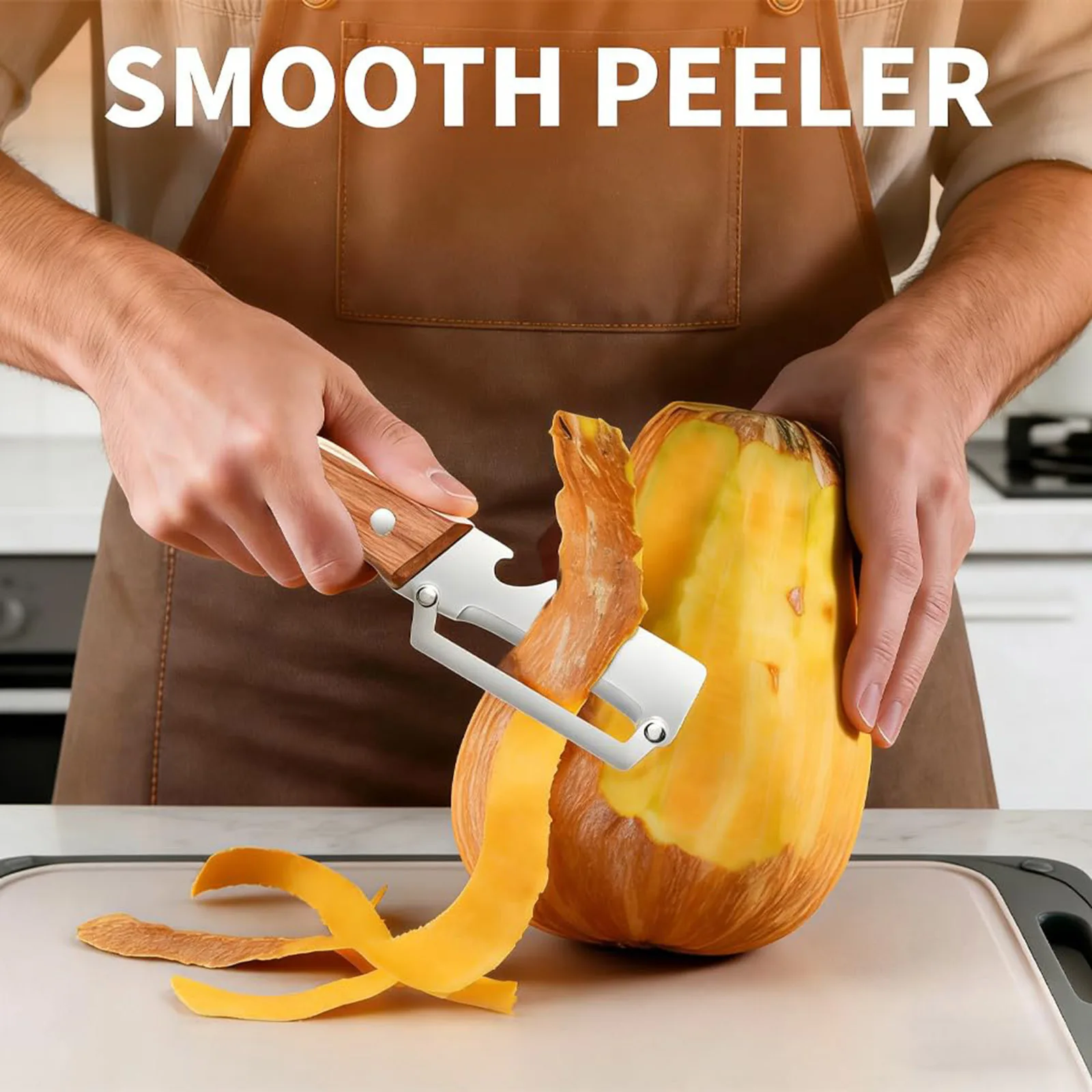 Kitchen Vegetable Peeler Multifunctional Potato Fruit Carrot Cutter Swivel Blade Stainless Steel Ergonomic Random Handle