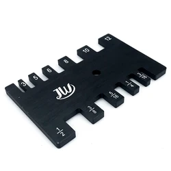 Metric and Imperial Tenon Caliper Card Gauge Woodworking Router Saw Table Machine Measuring Tool Ruler