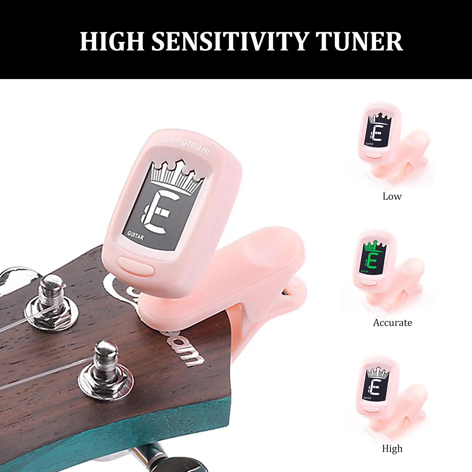 

Tuner Creative Portable Guitar Tuners Ukulele Scale Turner Multiple Use