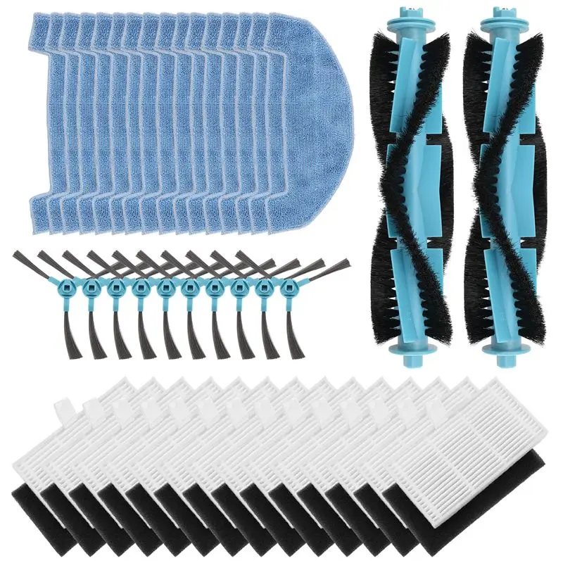 

A74X-For Ultenic D10 Robot Vacuum Replacement Parts Main Roller Side Brush Hepa Filter Mop Pad Cloth Accessories