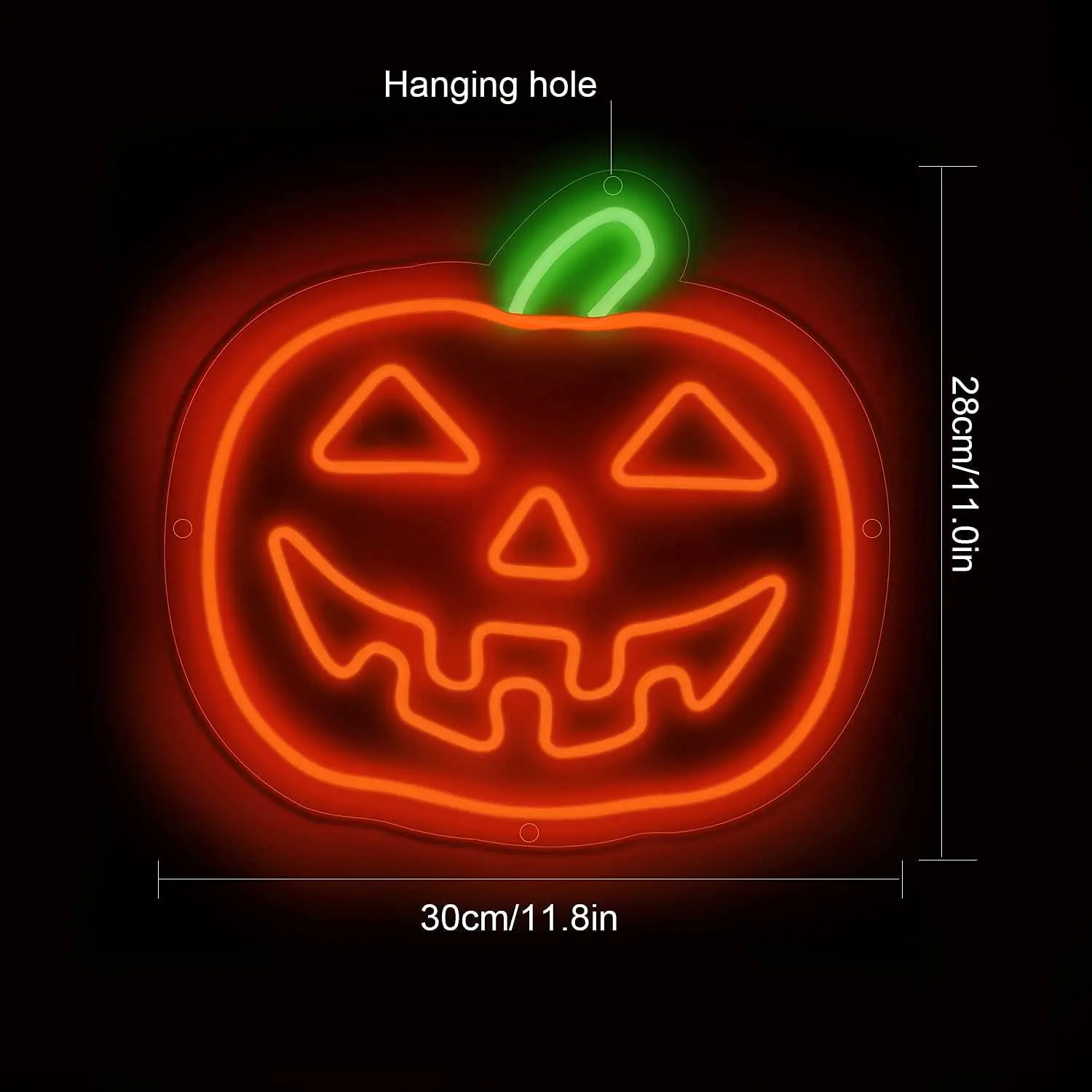 Halloween Pumpkin Neon LED Signs, Neon Light Sign, Luz de parede, Decoração para quarto, Sala de estar