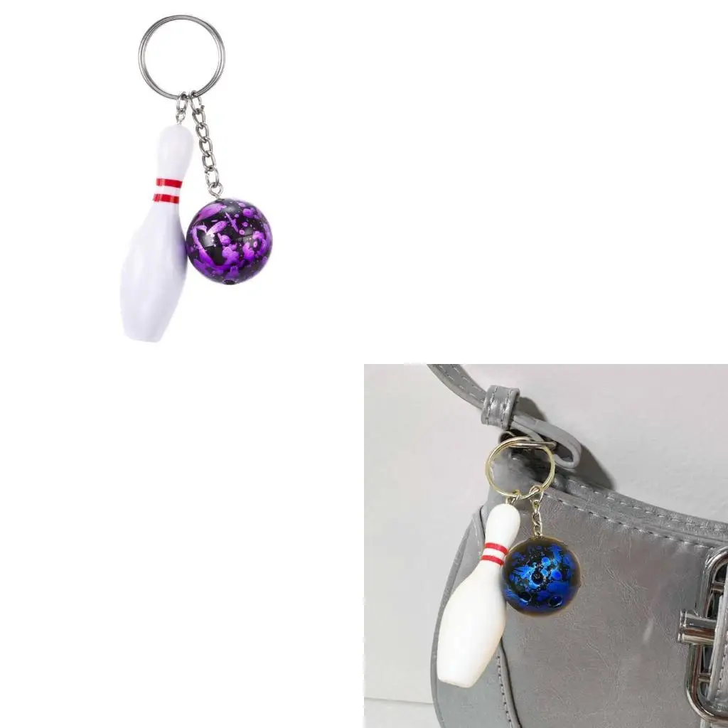 Fashionable Bowling Ball Keychain Portable Keychain Decorative for youthful  Consumers Seeking personalizes  Accessories