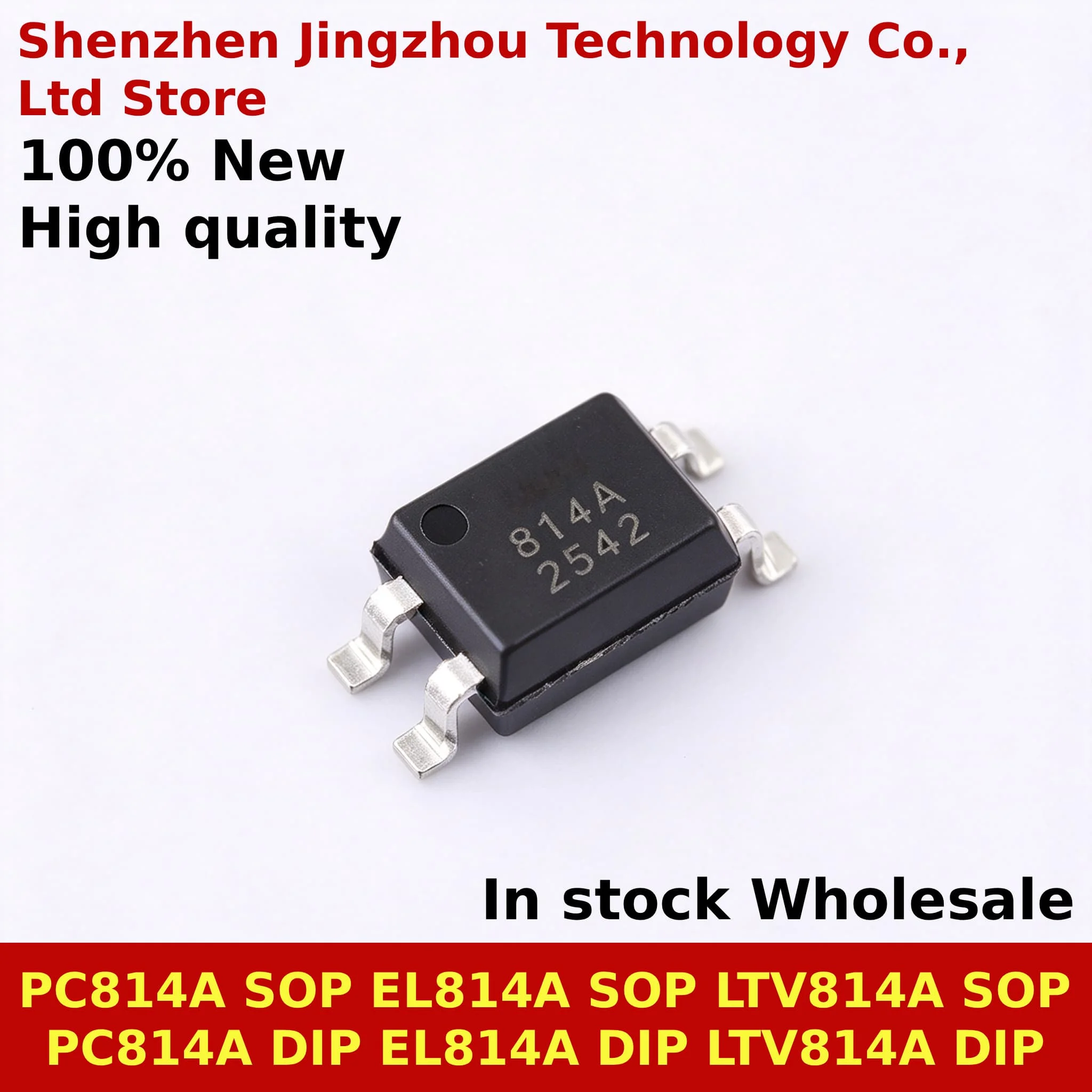 (50PCS) 100% New EL814A EL814 PC814A PC814 LTV814A LTV814 B-C-D Imported Chip SOP Direct Insert DIP Optocoupler IC In Stock