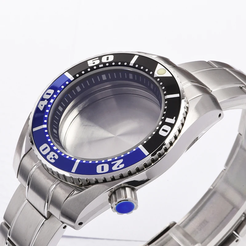 

Watch case steel SBDX001 C3 Luminous Sapphire glass Diving watch case fits Seiko for NH35/NH36 Automatic Movement Watch mod