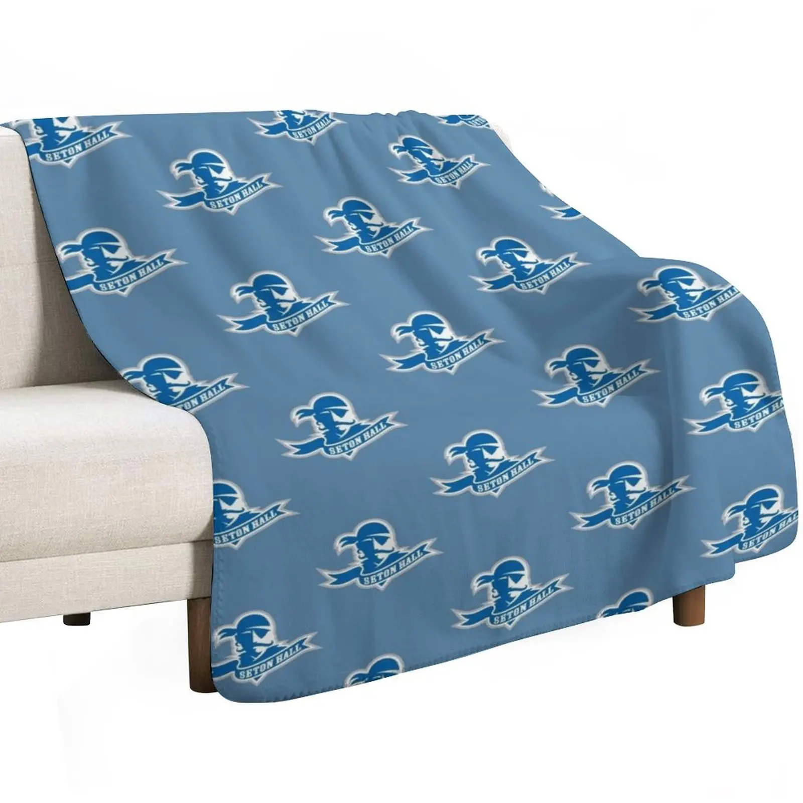 Seton Hall Pirates Throw Blanket Soft Plaid Picnic Sofa Throw Extra Large Throw Softest warm winter Blankets