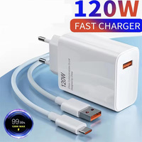 120W Ultra Fast Charging Phone Charger Quick USB Type-C High-performance Adapter For iPhone 17/16/15 Samsung Xiaomi