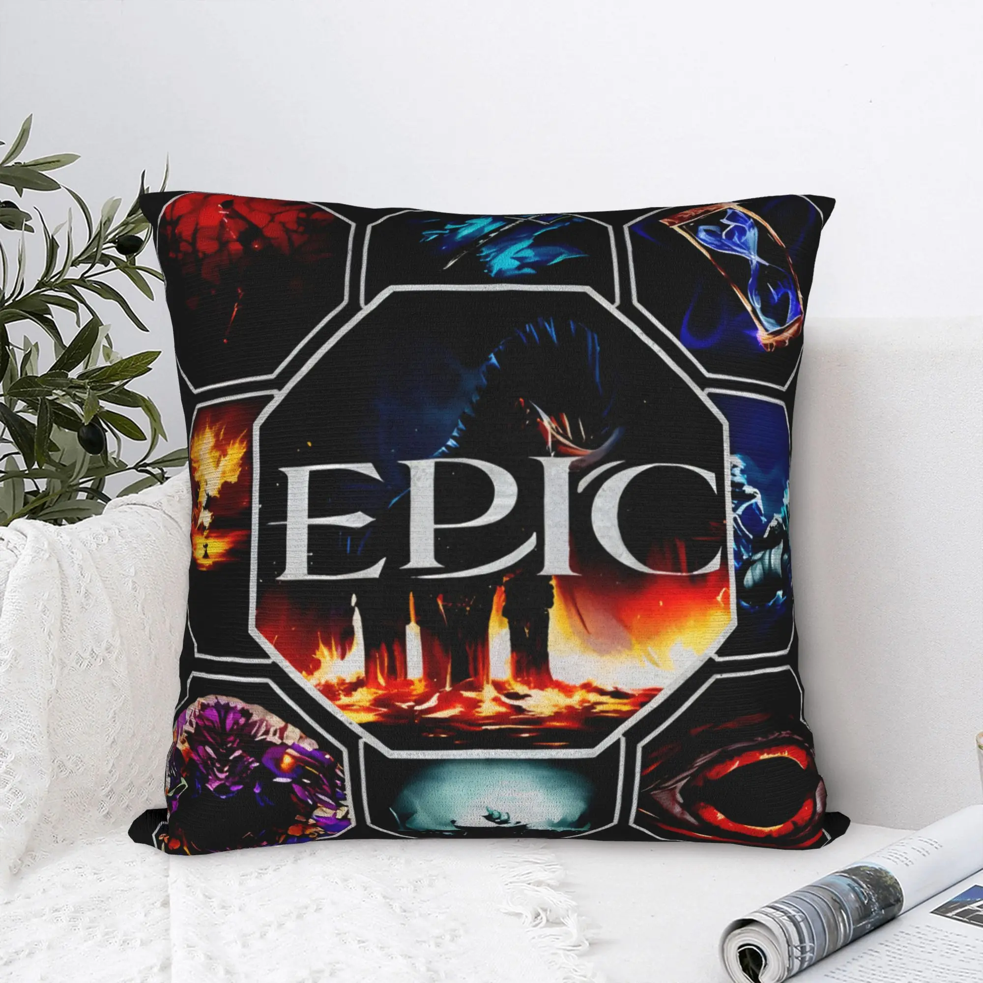 E-Epic The Musical Pillow Case Music Drama Soft Pillow Cover For Living Room Sofa Morden Cushion Cover
