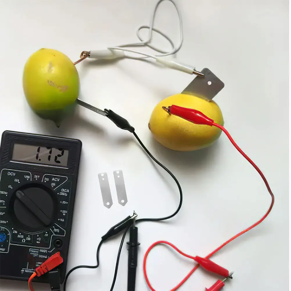 

12Pcs Copper Zinc Anode Strips Set Ideal for Electroplating and Experiments Kit for Students Science