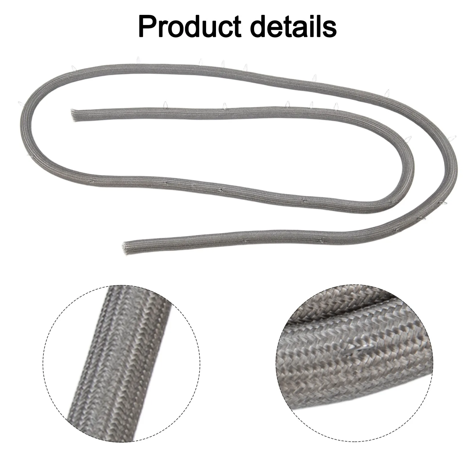 86 Inch Oven Door Gasket Seal High Temp Nylon Strip With 27 Clips For Samsung DG63-00255B 3554990 Gas Range Cooker Sealing Tape