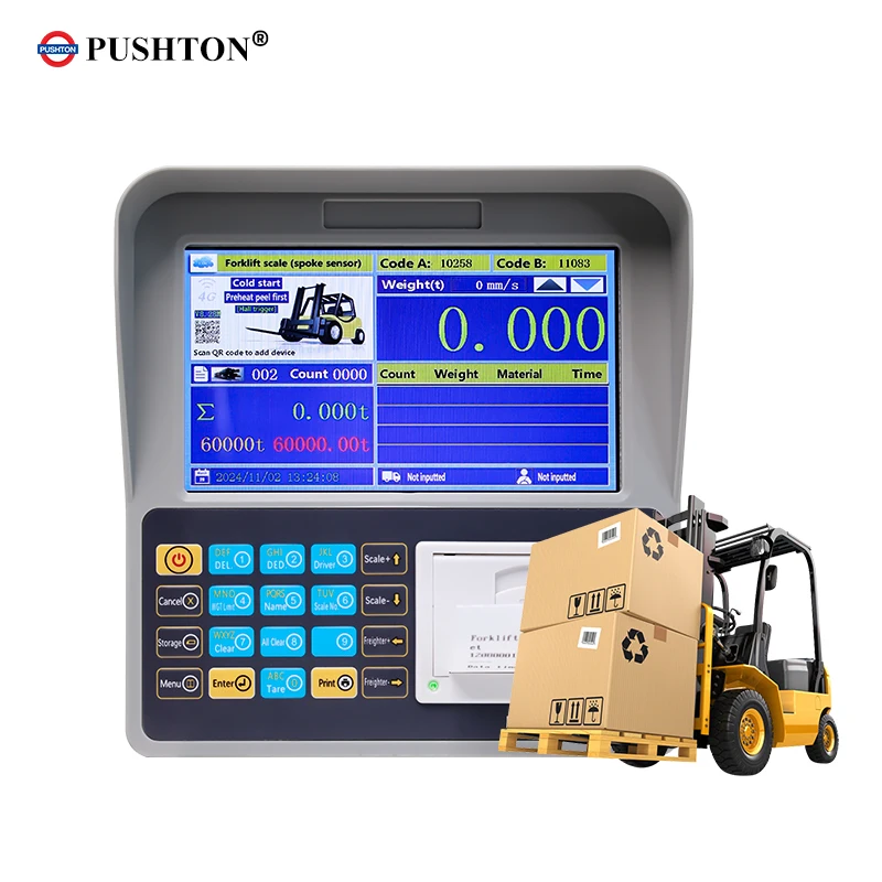 

High Precision Forklift Weighing System 3.5ton Dynamic Weighing Electric Pallet Truck Forklift Scale